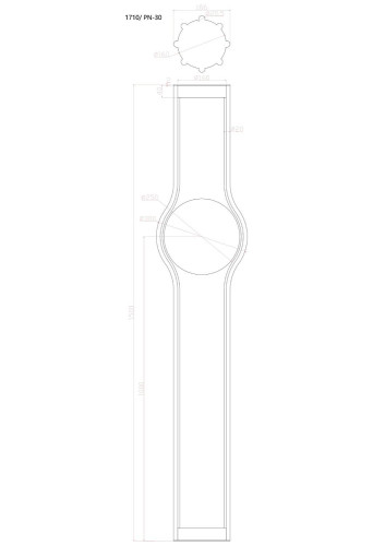 Торшер Divinare Bronco 1710/06 PN-30