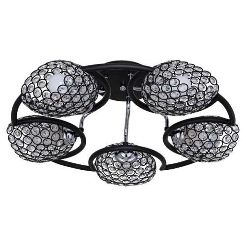 Потолочная люстра ЭкономСвет 33916 33916/5BK+CR BK+CL