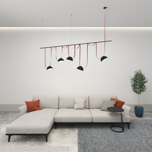 Комплект ременной трековой системы на штанге Rod Denkirs Belty Set DK55SET06-01-BR