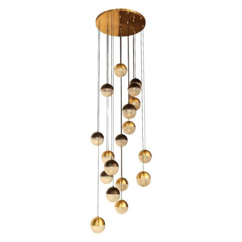 Люстра каскадная Gerhort G51268 G51268/18GD+BK WCL