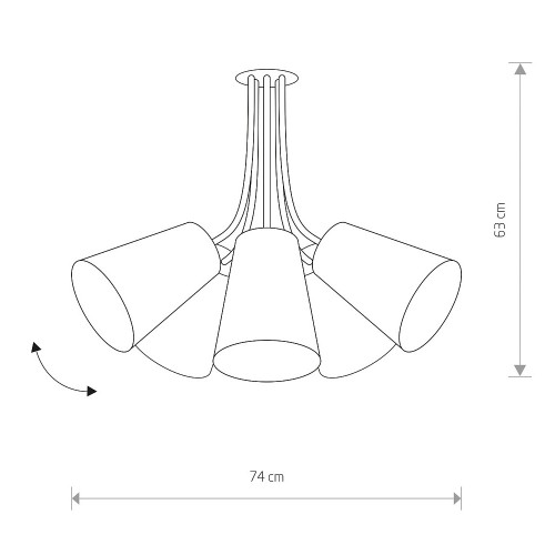 Потолочная люстра Nowodvorski Flex Shad 9278