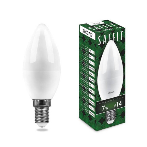 Светодиодные лампочки Saffit 55169 (E14)  (7Вт)  (6400K) 