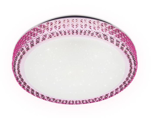 Потолочный светодиодный светильник Ambrella Orbital Crystal F85 PI 48W D400