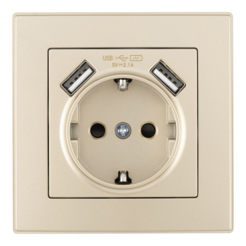 Розетка Arte Milano Set06-1 SET06-1-47-1 shampan