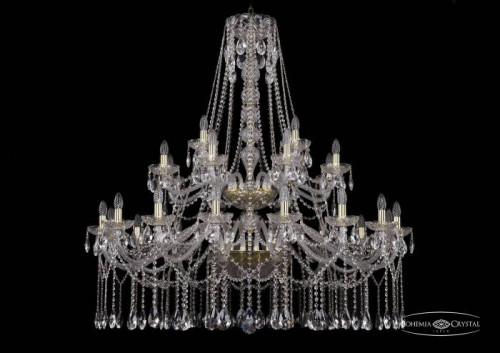 Подвесная хрустальная люстра 1413 Bohemia 1413/16+8+4/460/2d G