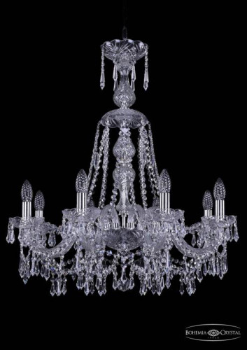 Подвесная хрустальная люстра 1403 Bohemia 1403/8/240/XL-75 Ni