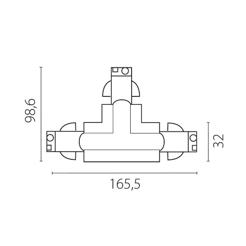Коннектор для шинопровода Lightstar Quattro 504137-FRPSL