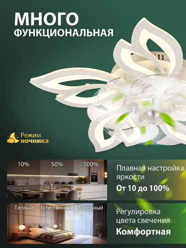 Потолочная люстра Natali Kovaltseva Ledfan LED LAMPS 81488