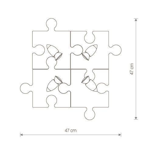 Светильник спот Nowodvorski Puzzle 9728