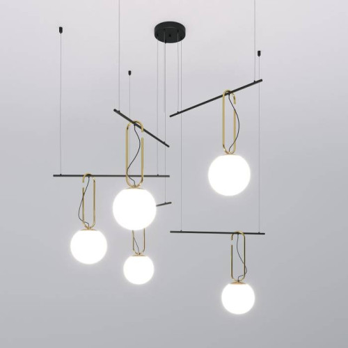 Светильник подвесной Eurosvet Riche 70143/5 черный Smart