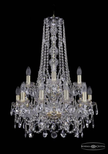 Подвесная хрустальная люстра 1411 Bohemia 1411/10+5/195/h-83/2d G