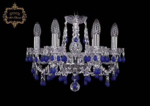 Подвесная хрустальная люстра 11.24 Art Classic 11.24.6.141.Cr.V3001