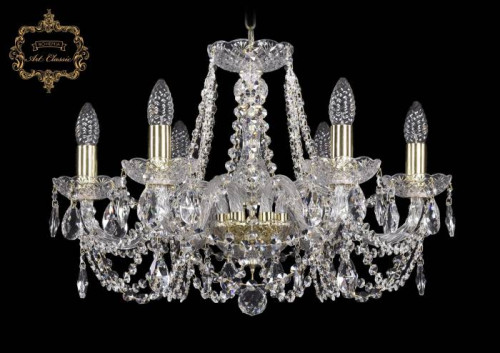 Подвесная хрустальная люстра 11.11 Art Classic 11.11.6.195.Gd.Sp