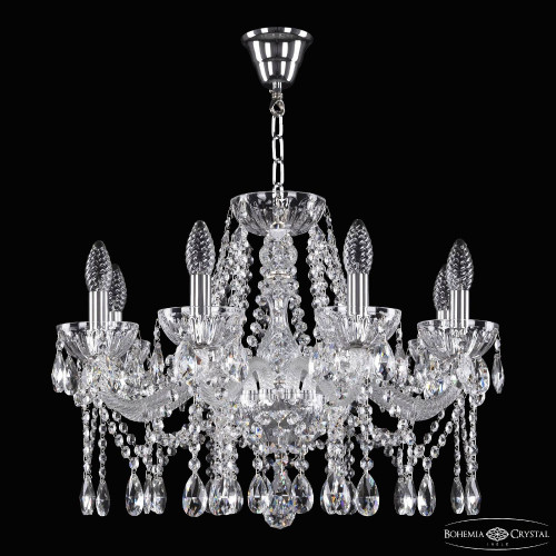 Подвесная люстра Bohemia 5413 5413/8/200 Ni Clear/M-1H