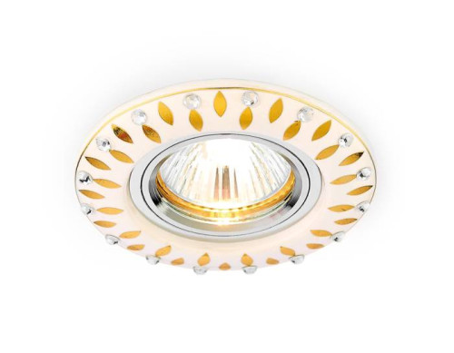 Встраиваемый светильник с узорами Design D5533 W/GD Ambrella