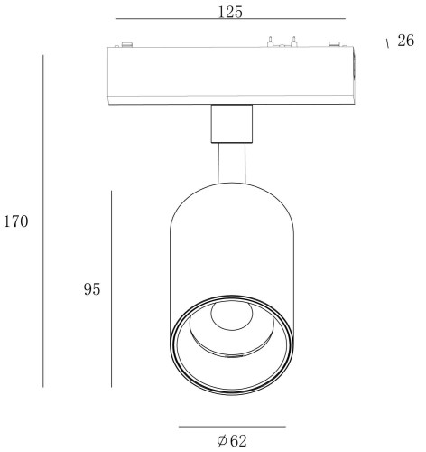 Трековый светильник SWG PRO SLIM SL-SLIM-SPBL-20-CCT