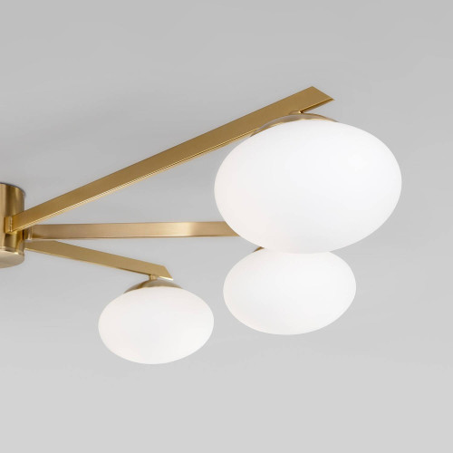 Потолочная люстра Eurosvet Opaline 70220/6 латунь Smart