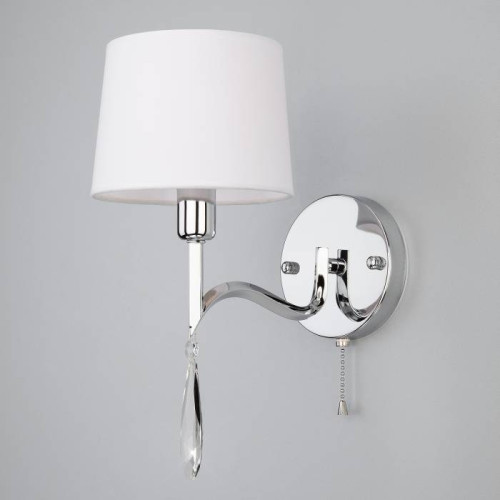 Настенное бра Eurosvet Madera 10127/1 хром/прозрачный хрусталь Strotskis (10093/1)