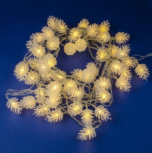Гирлянда Uniel ULD-S0500-050/DTA WARM WHITE IP20 PINE CONES