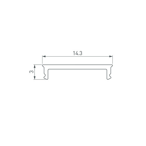 Экран для профиля Arlight Sl-Mini 056893