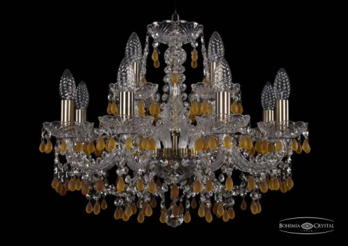 Подвесная хрустальная люстра 1410 Bohemia 1410/8+4/195 Pa V1003