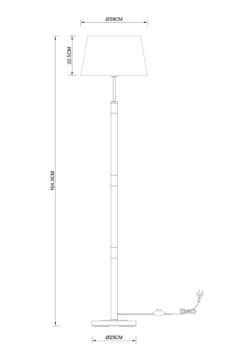 Торшер Arte Lamp Robert A5066PN-1BK