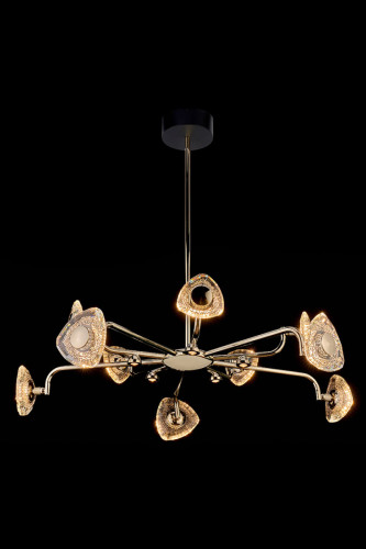 Люстра на штанге LEON Iris LE7913/10G Gold