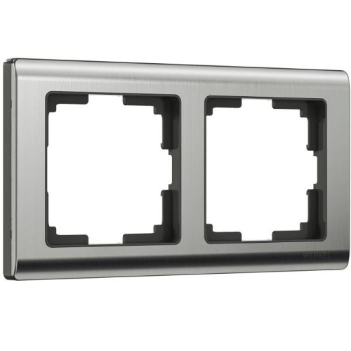Рамка Werkel W0021602/ Рамка на 2 поста Metallic (глянцевый никель)