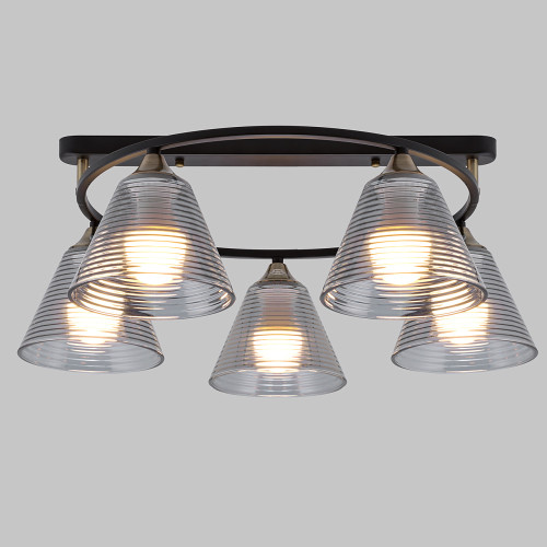 Люстра потолочная 5*Е27 MD.5948-5-S-BK+AB