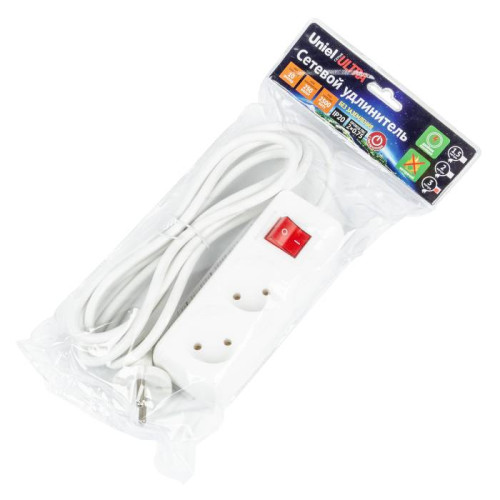 Удлинитель Uniel Ultra S-CU2-3B WHITE