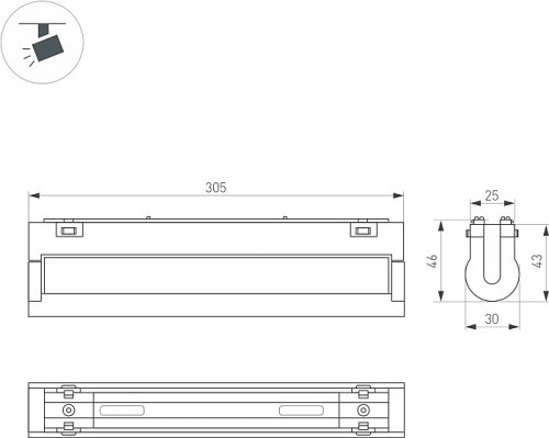Трековый светильник Arlight Mag-Vibe 044443