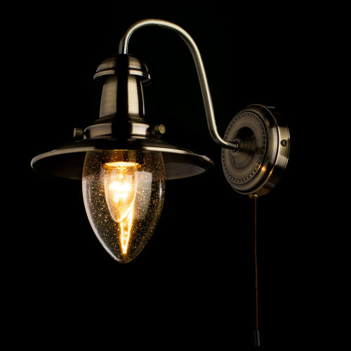 Настенное бра с выключателем Arte Lamp Fisherman A5518AP-1AB
