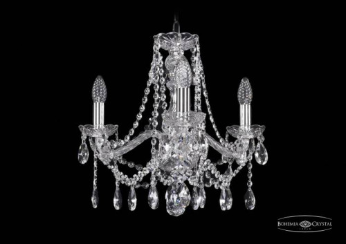 Подвесная хрустальная люстра 1413 Bohemia 1413/3/165 Ni