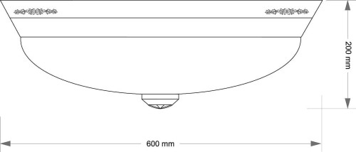 Светильник потолочный Kutek Bellagio BEL-PL-3(BN)