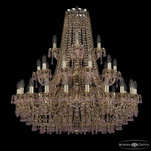 Подвесная хрустальная люстра 1410 Bohemia 1410/20+10+5/360/3d G V7010 M721