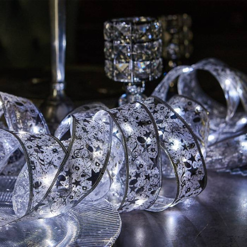 Гирлянда Uniel ULD-S1000-100/SCB/3AA WHITE IP20 RIBBON