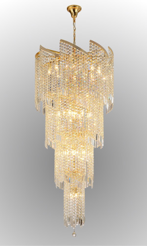 Люстра каскадная Crystal Lux GRANDE SP25 D800 GOLD