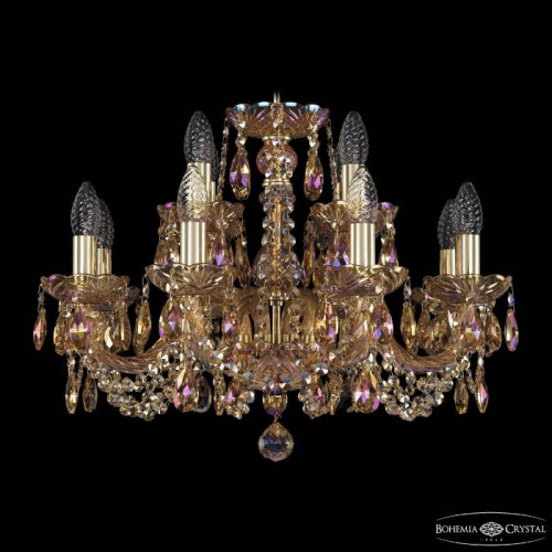 Подвесная хрустальная люстра 1402 Bohemia 1402/8+4/195 G M777