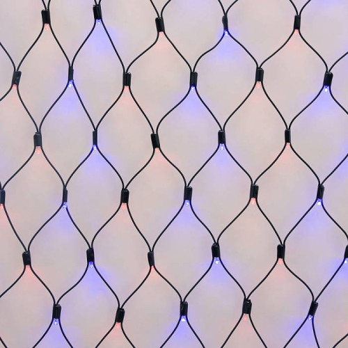 Сетка светодиодная, статическое свечение, 2*1,5м Uniel ULD-N2015-288/SBK RED-BLUE IP67