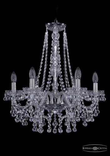Подвесная хрустальная люстра 1409 Bohemia 1409/6/195/h-63 Ni