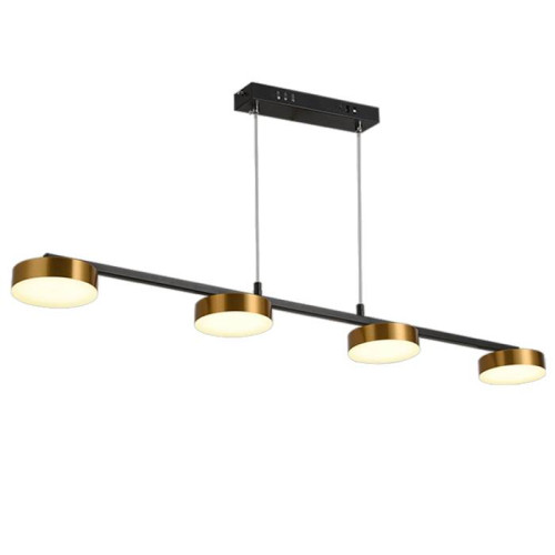 Подвесная люстра Natali Kovaltseva Loft Led LED LAMPS 81101/4C GOLD BLACK