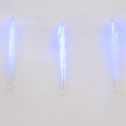 Занавес светодиодный фигурный «Звездный дождь» Uniel ULD-E1505-336/DTK BLUE IP44 TWISTED METEOR