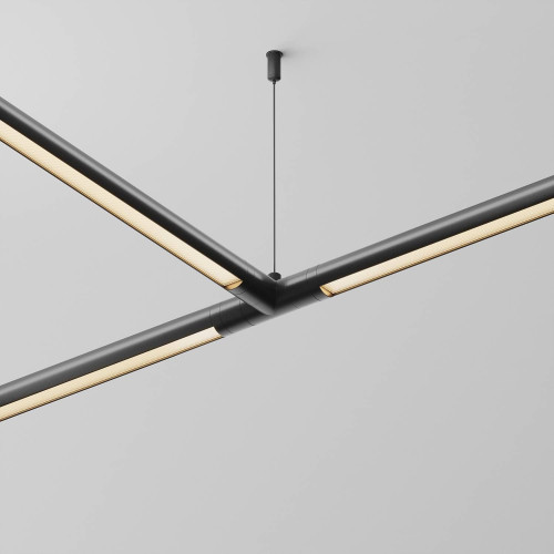 T-образный плоский коннектор для системы Shelf без ввода питания Maytoni Accessories for system Shelf CA015TC-B