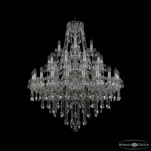 Подвесная хрустальная люстра 1415 Bohemia 1415/20+10+5/300/3d Ni