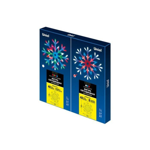 Новогоднее украшение Uniel ULD-H4040-048/DTA MULTI IP20 SNOWFLAKE