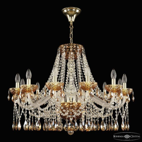 Подвесная люстра Bohemia 5413 5413/12/300 G Amber/M-1F K721