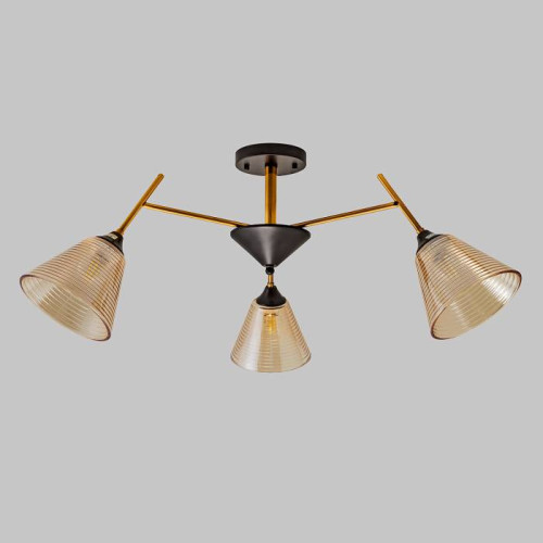 Люстра потолочная, 3*E27, медь+черный MD.4250-3-S-COP+BK