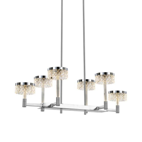 Люстра на штанге Delight Collection Diamond cut MD21020075-6B chrome