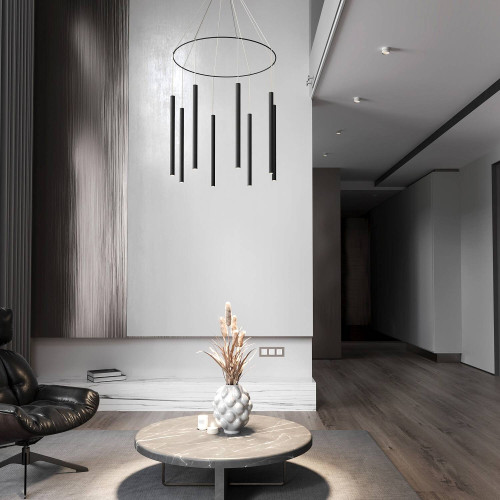 Подвесная люстра Eurosvet Pianto 301101 LED черный