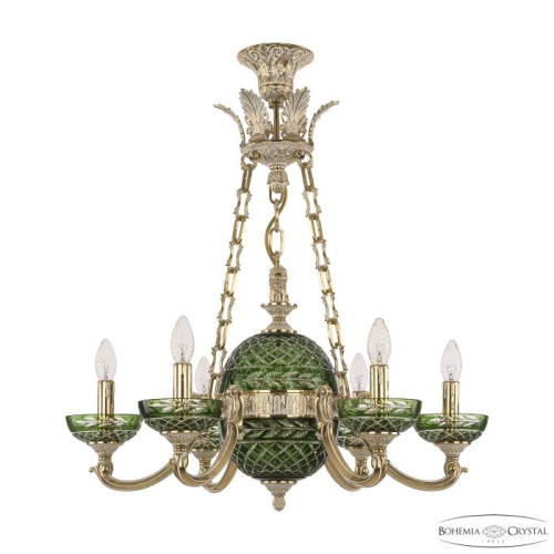 Подвесная люстра Bohemia Verona 72009P/6/175 GW P Clear-Green/H-1J Y8 FL2S